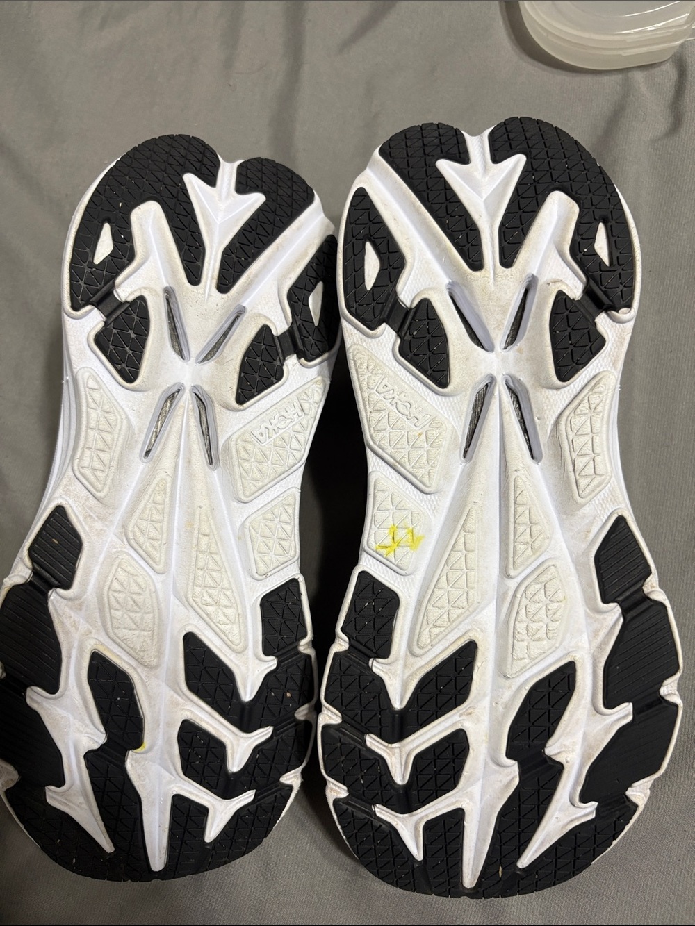 Hoka Bondi x Women Black and White Athletic Running Shoes - Picture 5 of 7